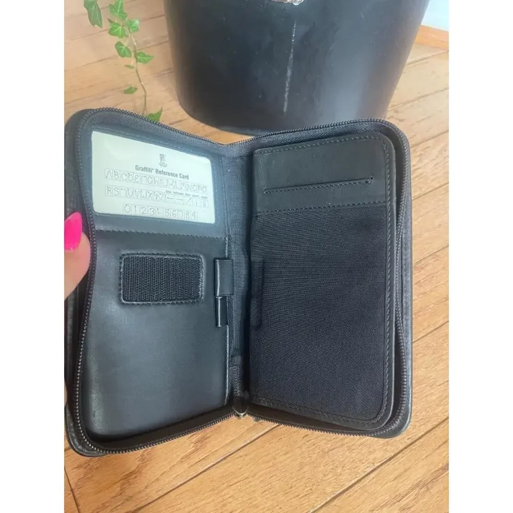 vintage COACH BUSINESS ORGANIZER BLACK  (100